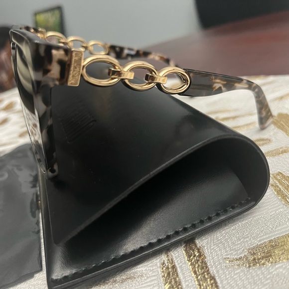 NEW MOSCHINO MOS098/S HT8 HA Sunglasses Pink Havana Frame Brown Lenses 55mm - Picture 4 of 11